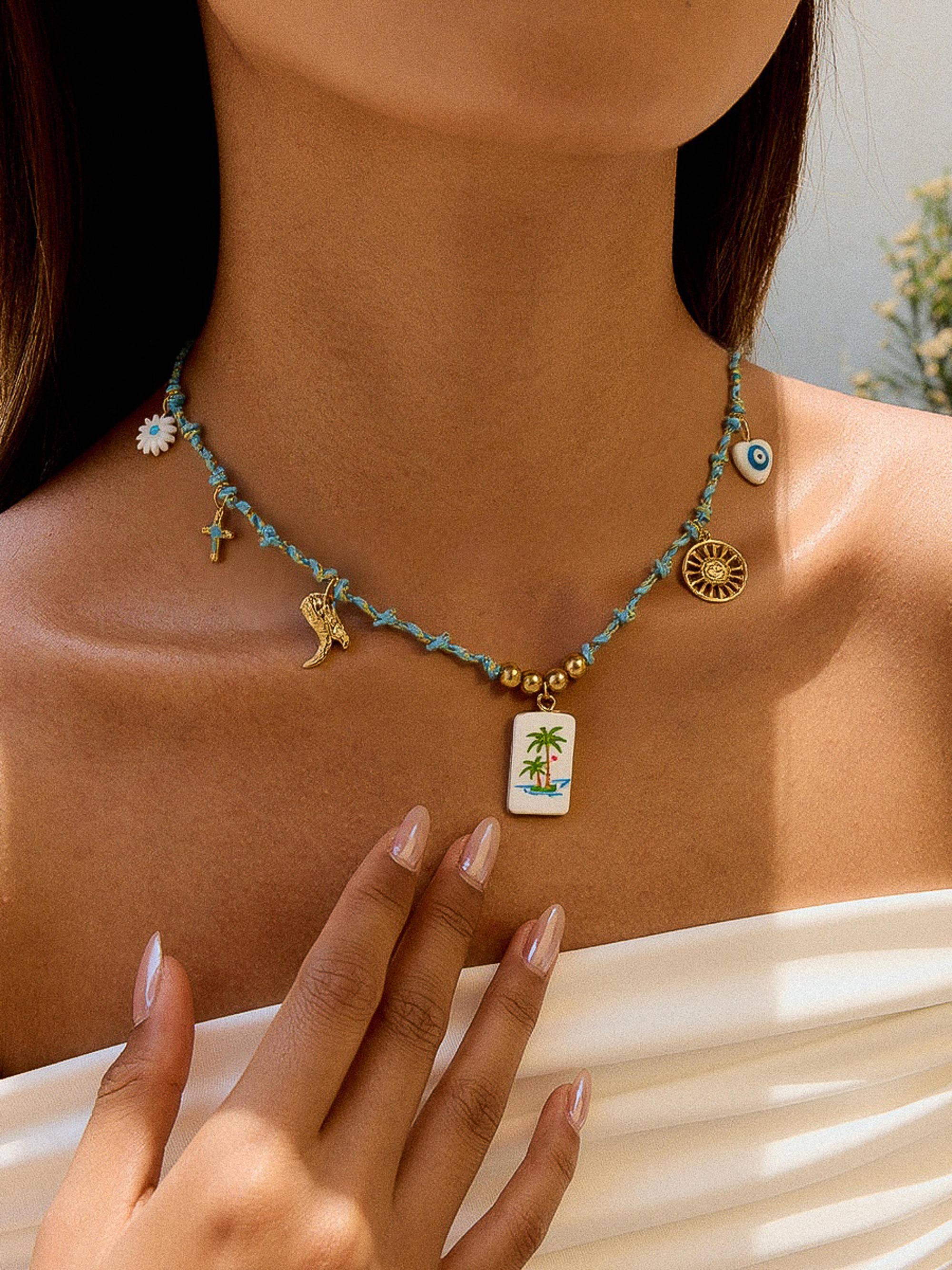 Flânerie by MAIQ - Pêche 18K Gold Non-Tarnish Vintage Charm Rope Necklace