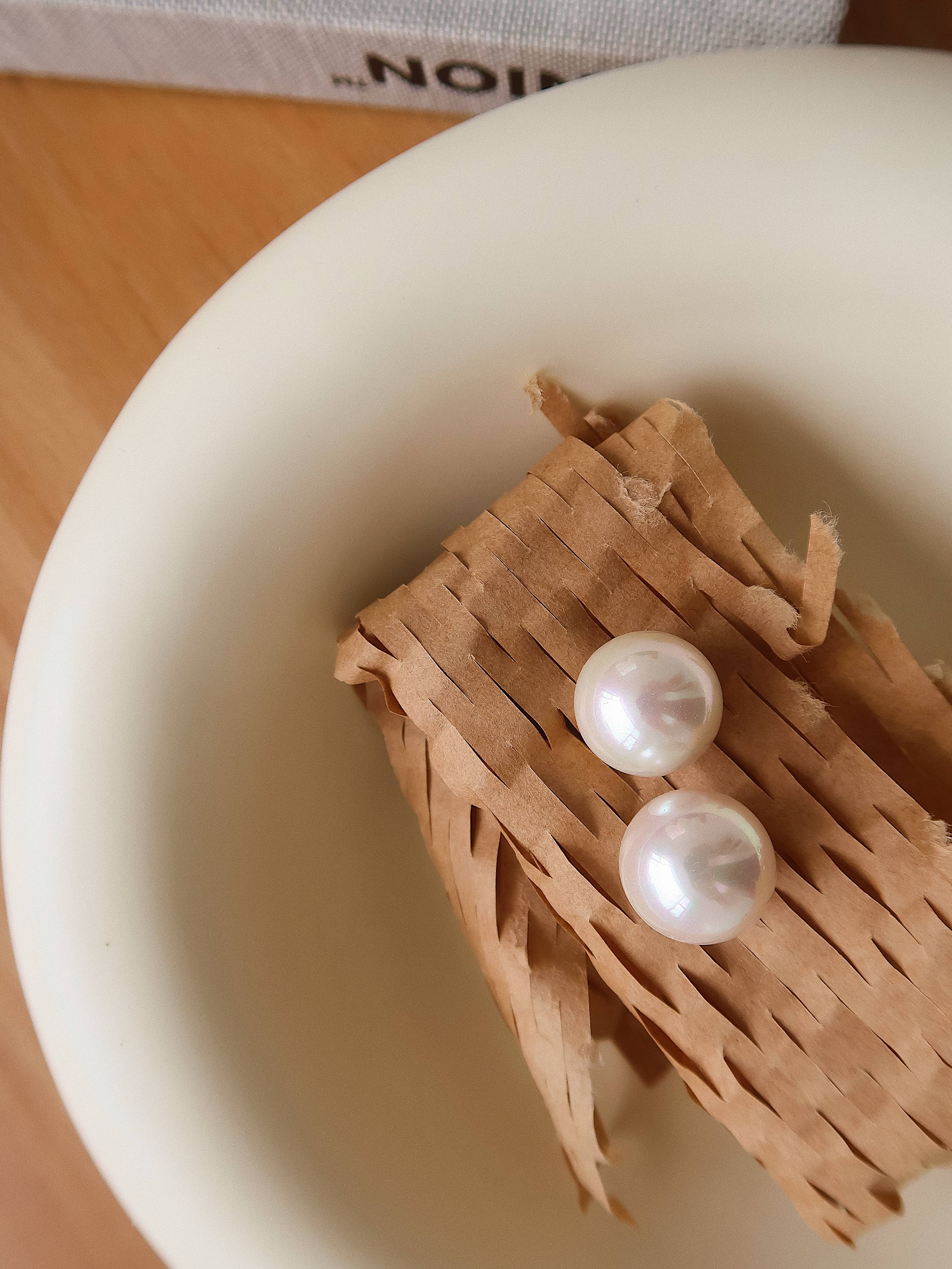 Classic Pearl Stud Earrings Non-Tarnish