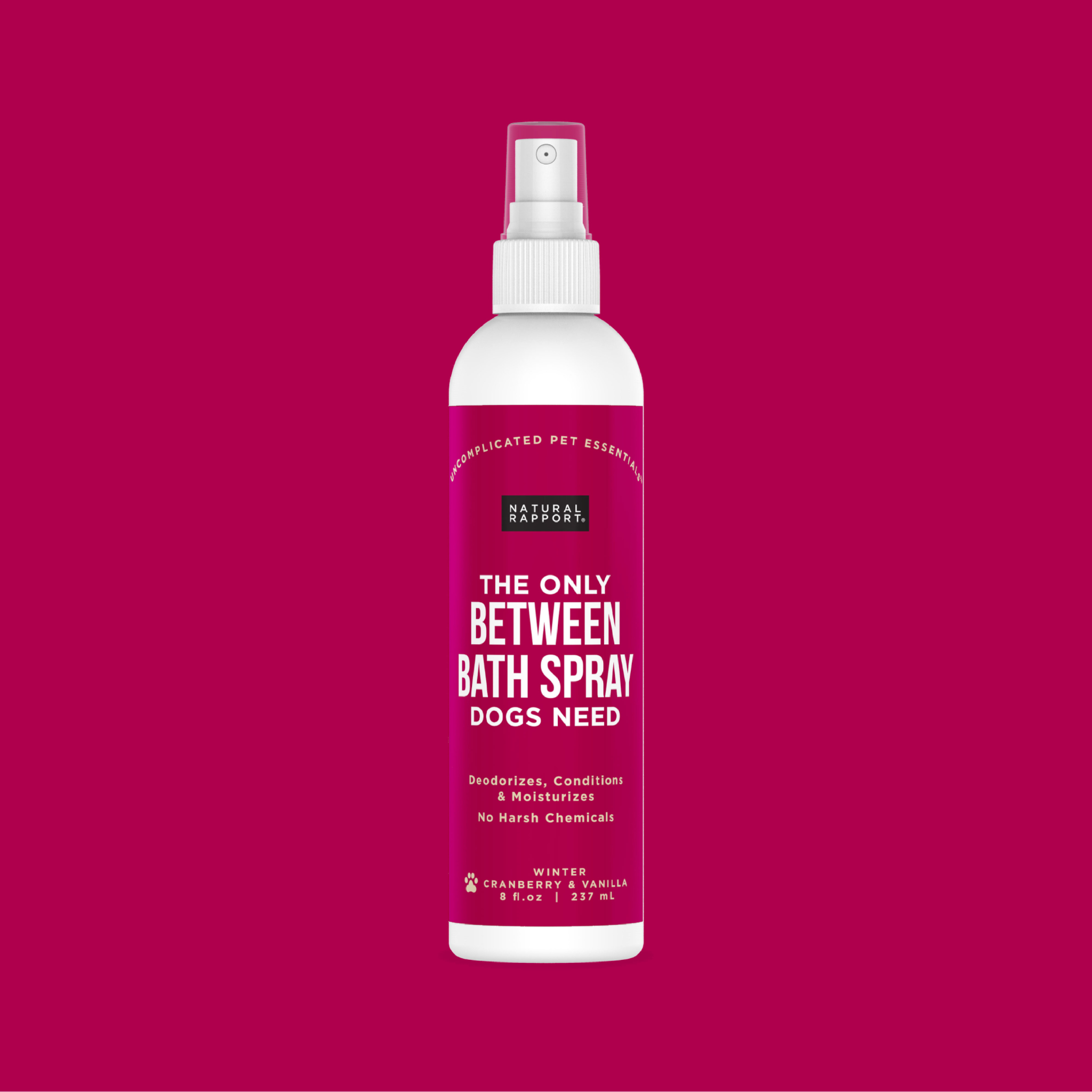 Natural Rapport - The Only Between Bath Spray Dogs Need - Cranberry & Vanilla
