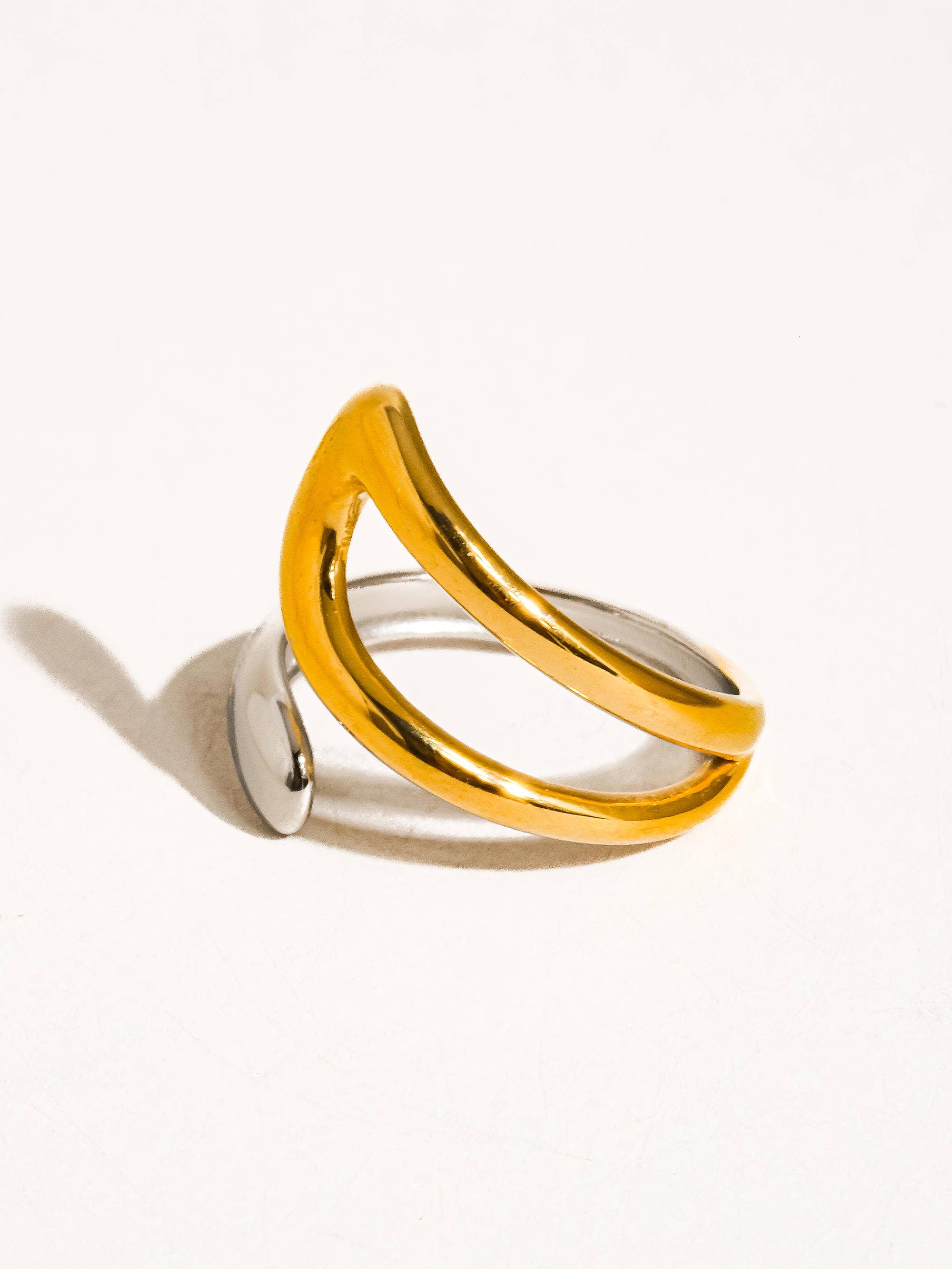Flânerie by MAIQ - Vill 18K Gold Non-Tarnish Two Toned Ring
